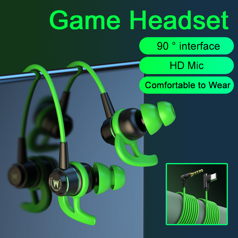 Type C Wired Earphones With Mic - Gaming Headsets HiFi In Ear 90