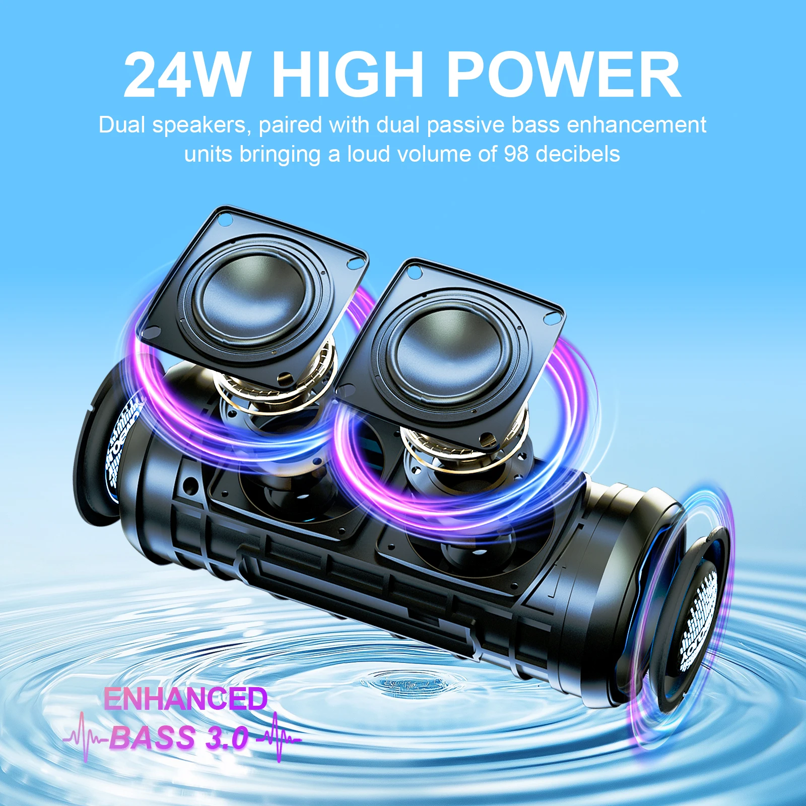 YOLOEMOT T13 Bluetooth Speaker - огляд і ціна Portable Bluetooth Speaker Waterproof Ipx7